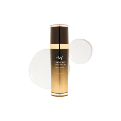 CLEF Anti-Aging Cleansing Gel 120ml | Brightening Cleanser for Sensitive, Oily, Combination Skin