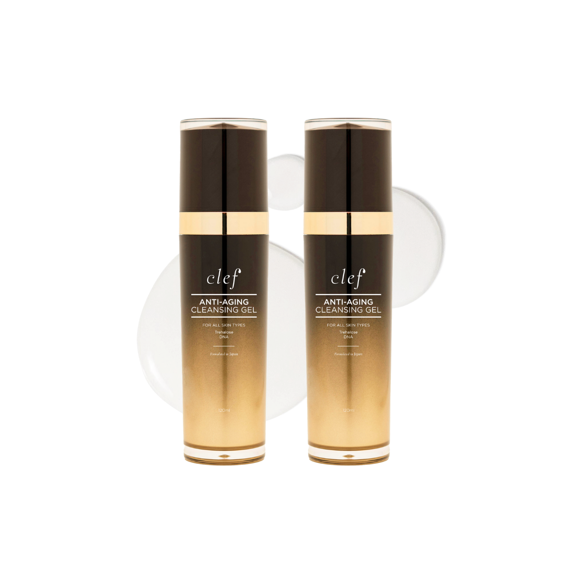 CLEF Anti-Aging Cleansing Gel 120ml | Brightening Cleanser for Sensitive, Oily, Combination Skin