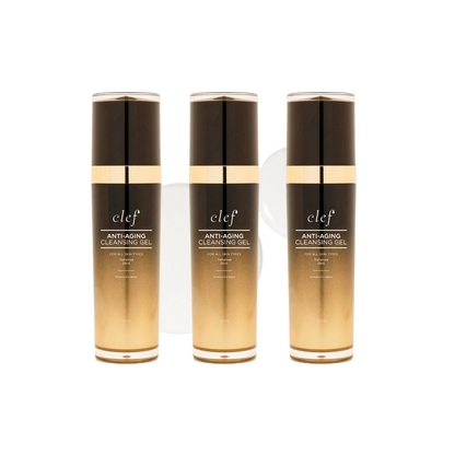 CLEF Anti-Aging Cleansing Gel 120ml | Brightening Cleanser for Sensitive, Oily, Combination Skin