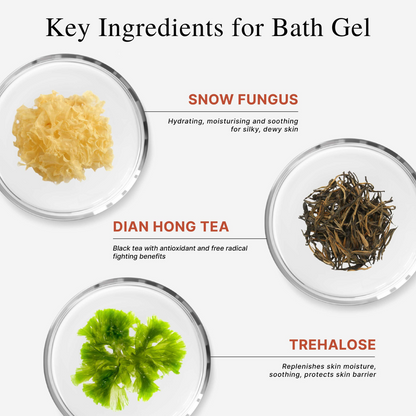 CLEF Tea Core Series Gentle Bath Gel & Daily Nourishing Lotion | Body Wash | Shampoo | Body Lotion