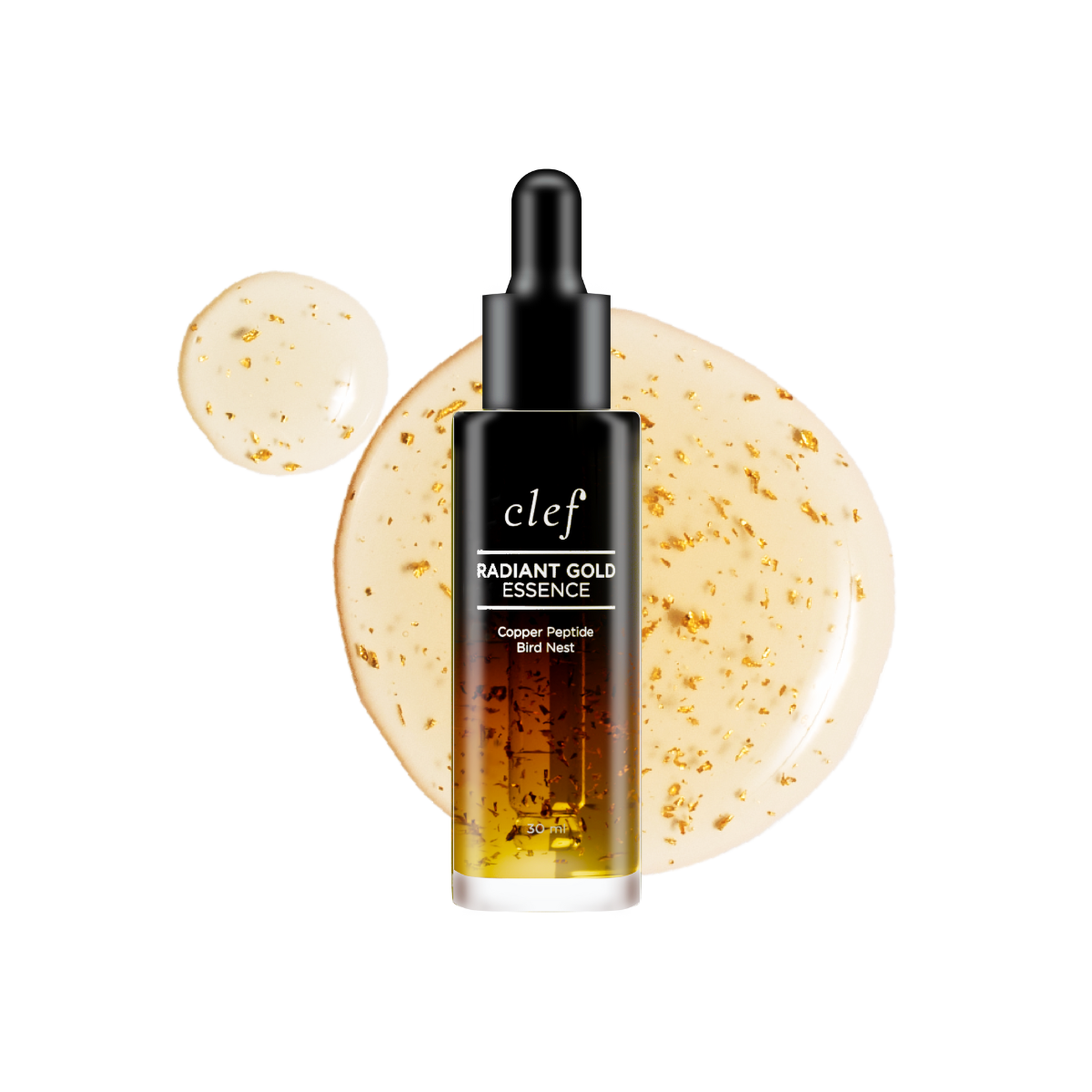 CLEF Radiant Gold Essence 30ml | Absorbs in 5 Secs | Antioxidant, Repairing | Smoothens & Firms Skin