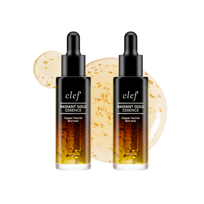 CLEF Radiant Gold Essence 30ml | Absorbs in 5 Secs | Antioxidant, Repairing | Smoothens & Firms Skin