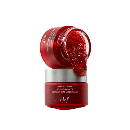 CLEF Pomegranate Instant Calming Mask 100g | Brighten Skin | Moisturise Skin | Fade Redness