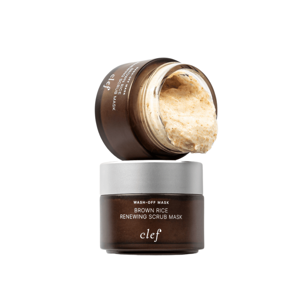 CLEF Brown Rice Renewing Scrub Mask 100g | Dead Skin Polisher | Brightening | Nourishing