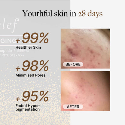 CLEF Copper Peptide Mask | 0.25mm Thin Fabric Sheet | Antioxidant | Fades Dark Spots | Boosts Collagen