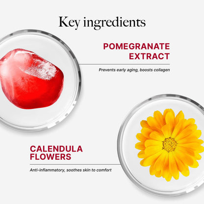 CLEF Pomegranate Instant Calming Mask 100g | Brighten Skin | Moisturise Skin | Fade Redness