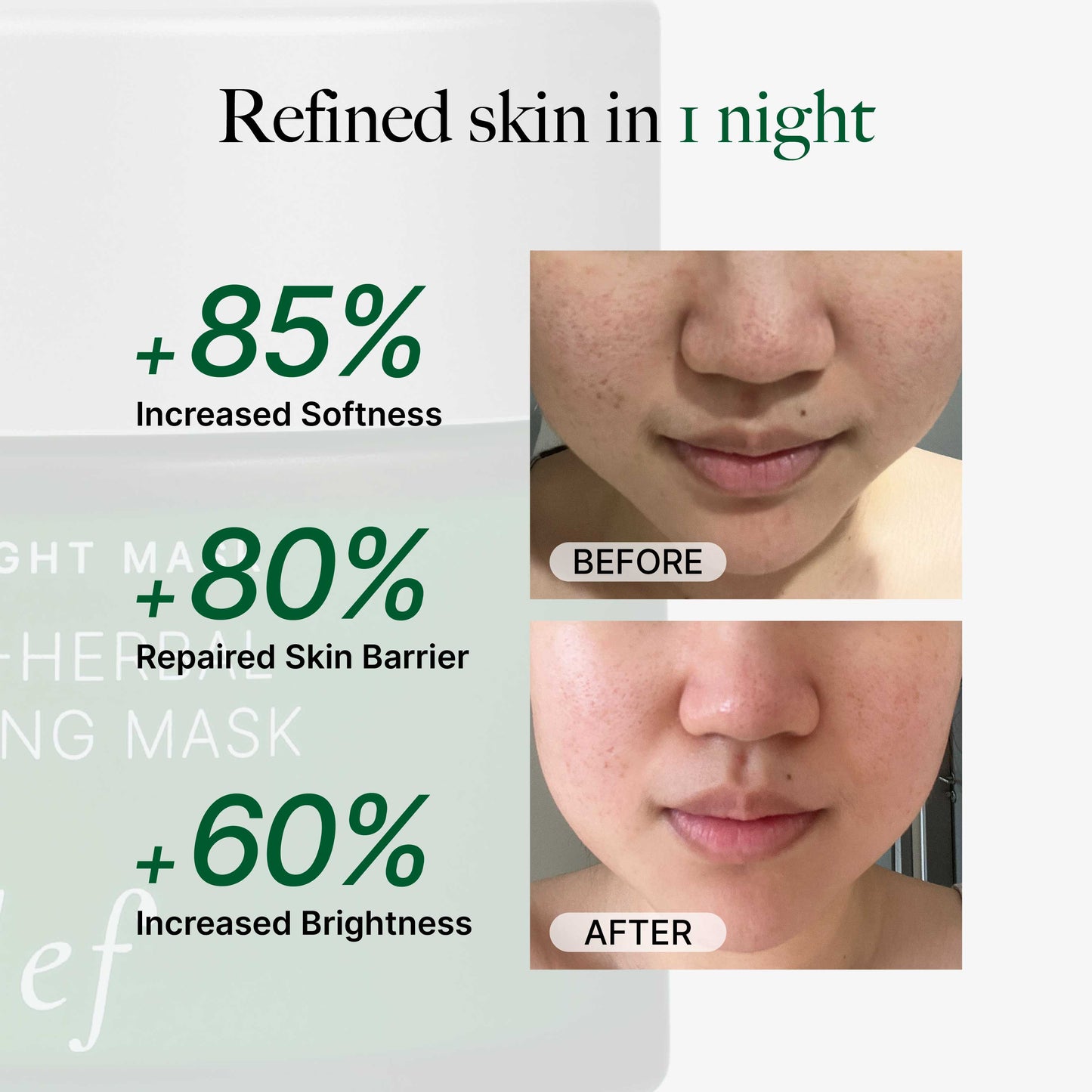 CLEF Multi-Herbal Repairing Overnight Mask 100g | Deep Repair | Soft & Smooth Skin